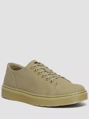 Dr. Martens Dante Olive Green Canvas Low-Top Casual Shoes Sz 5 US (women) / 3 UK